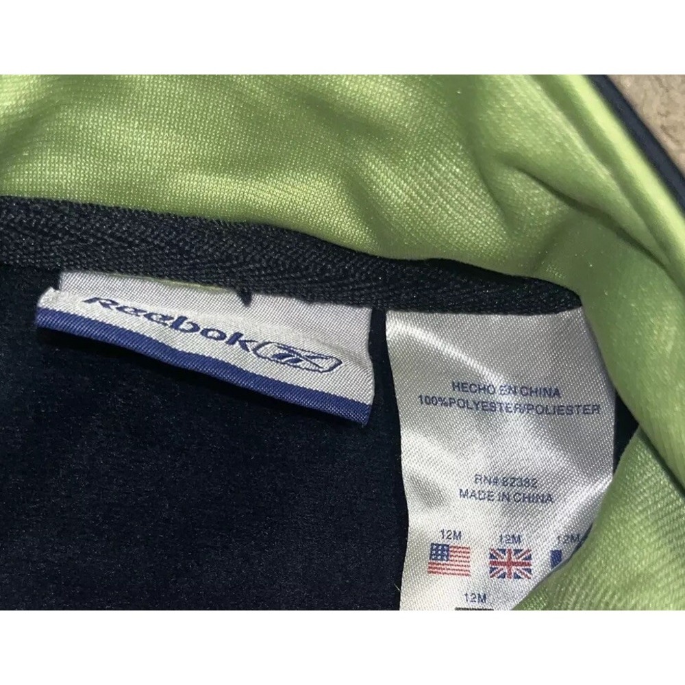 Boys Baby Size 12M 12 Month Blue Reebok Track Jacket Zip Up - Picture 2 of 3